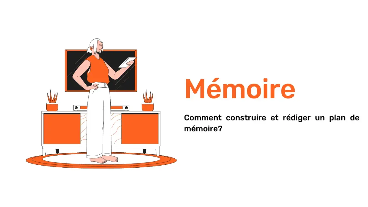 Une femme réfléchit à son plan mémoire, assise devant un écran.