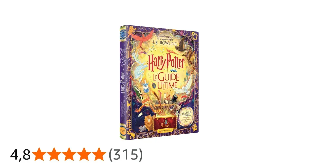 Le roman "Harry Potter : Le Guide Ultime" est parfait pour un garçon de 10 ans avide d'aventures magiques.