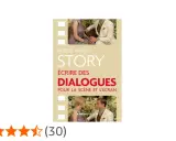 Livre "Story" de Robert McKee, guide pour écrire des dialogues romanesques pour la scène et l'écran. Image d'un couple en tenue d'époque.