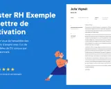 Exemple de lettre de motivation pour un master RH, avec un modèle de CV pour se démarquer.