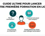 Guide pour lancer une formation en ligne : une etude comparative des étapes clés, de la structuration du contenu au choix de la plateforme.