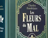 Couverture de "Les Fleurs du Mal" de Baudelaire. Une édition qui mérite un avis positif pour sa présentation élégante.