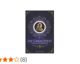Couverture du livre "Les Caractères" de Jean de La Bruyère, avec un portrait gravé et des ornements dorés. Les caractères de ce livre explorent la nature humaine.