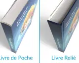 Le côté d'un livre, appelé la tranche, est visible sur ces deux livres : un livre de poche et un livre relié.