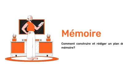 Une femme réfléchit à son plan mémoire, assise devant un écran.