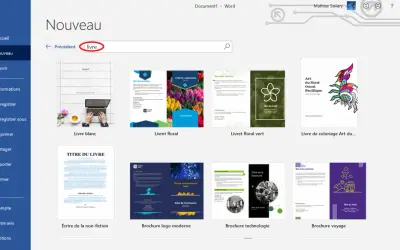Modèles pour créer ebook gratuit : livre blanc, livret floral, livre de coloriage, brochure.