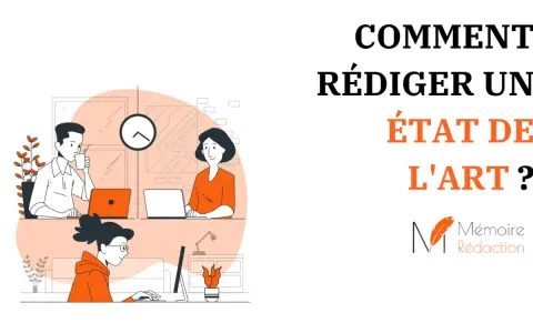 Des étudiants travaillent sur leurs ordinateurs, apprenant comment rédiger un **état de l'art** pour leurs mémoires.