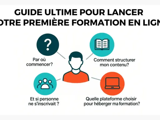 Guide pour lancer une formation en ligne : une etude comparative des étapes clés, de la structuration du contenu au choix de la plateforme.