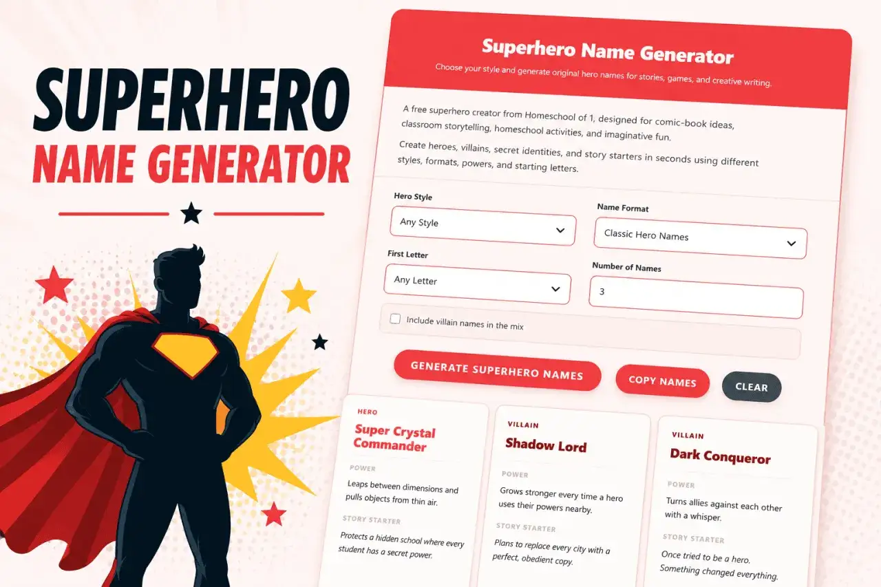 G&eacute;n&eacute;rateur de noms de super-h&eacute;ros. Un h&eacute;ros comme 